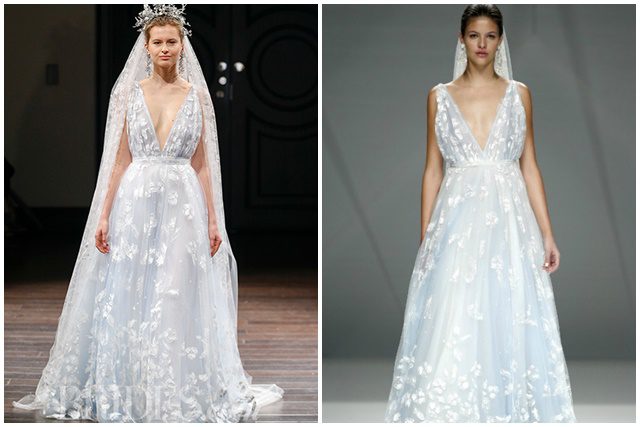vestido de novia con plata
